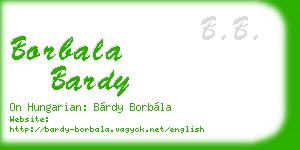 borbala bardy business card